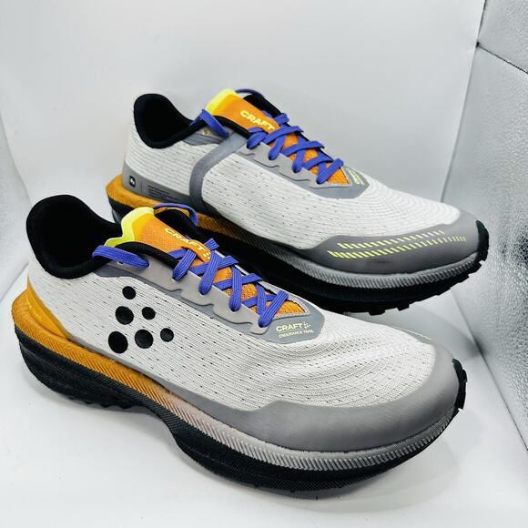 Craft Sportswear Pro Endurance Trail Running Shoes Men's Size US 9.5 Orange Gray - Picture 2 of 8